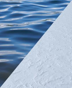 albedo ice vs water